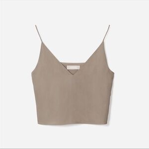 Everlane Washable Silk Cropped Cami Tank Top Size 0